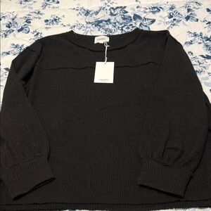 Andree Elegant Black Knit Top